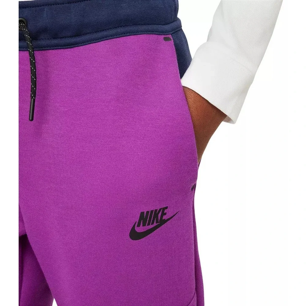 Nike Sportswear Tech Fleece Big Kids Joggers Purple Size Small HV5869-505 NEW
